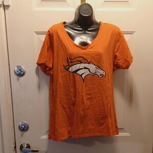 Orange Denver Broncos V-Neck T-Shirt #NFL #Broncos